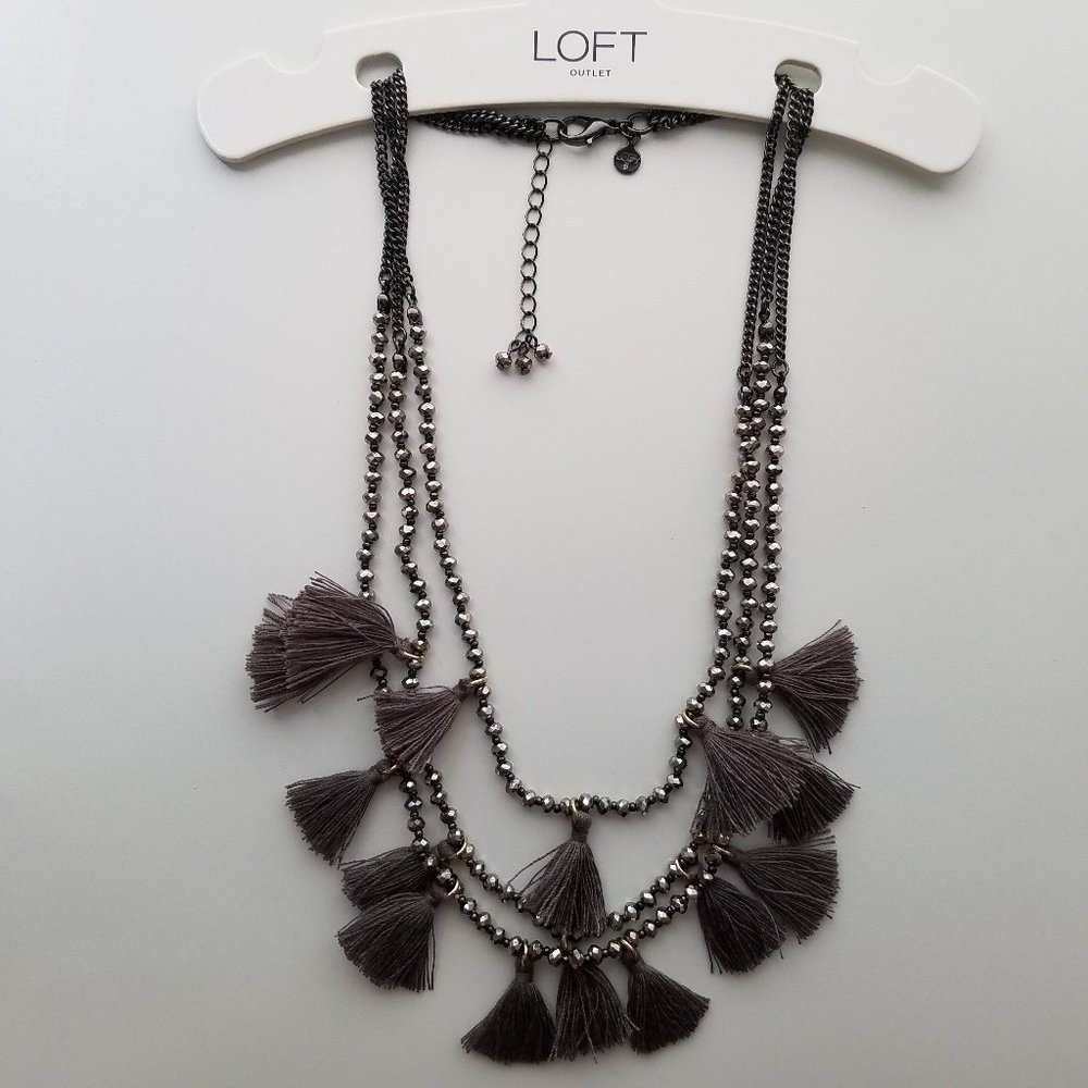 NWT LOFT Tassel Necklace